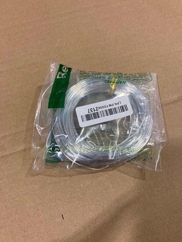 Photo 1 of 18 Gauge Aluminum Craft Wire, 165 Feet 1mm Bendable Metal Wire for Jewelry Making, Sculpting, Floral Making, Wreath Making, Crafting, Wire Wrapping, Christmas Ornaments (Silver)