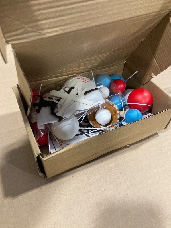 Photo 1 of Baseball Cake Decorations Sports Theme Party Decoration Supplies Baseball Themed Happy Birthday Cake Topper Party Decorations