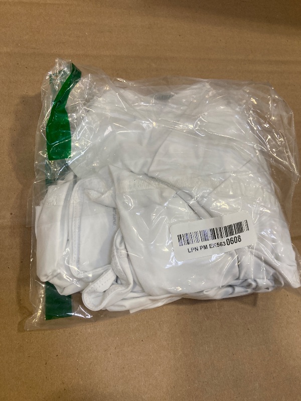 Photo 1 of DLOODA Pleated Tennis Skirts for Women with Pockets Inner Shorts Crossover High Waisted Golf Athletic Flowy Skort Skirt?White M?