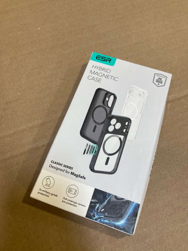 Photo 1 of ESR for iPhone 17 Pro Max Case, Camera Control, Compatible with MagSafe, Shockproof Military-Grade Protection, Magnetic Phone Case for iPhone 17 Pro Max, Classic Hybrid Case, Clear