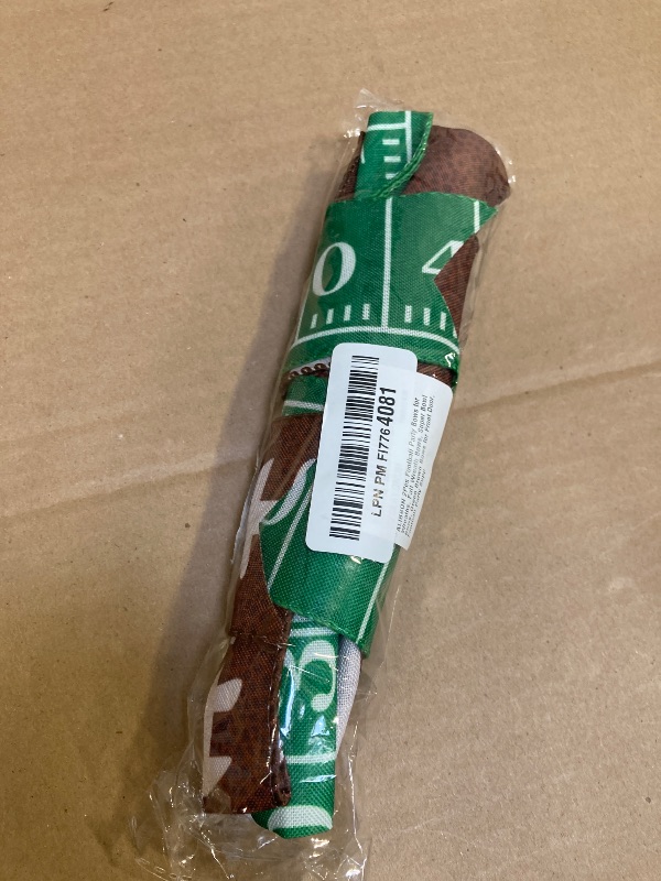 Photo 1 of ALIBBON 2Pcs Football Party Bows for Wreaths, Fall Wreath Bows, Super Bowl Bows, Green Brown Bows for Front Door, Football Party Supplies Decor, Burlap Bows for Wreath Indoor Outdoor Decor