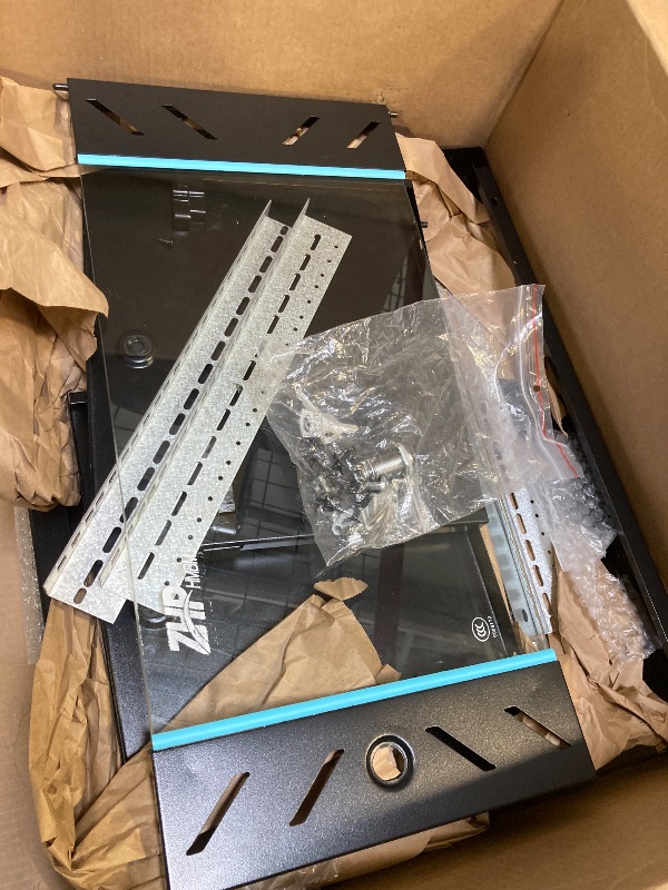 Photo 1 of 6U Server Rack Cabinet, Wall Mount Network Rack Enclosure Includes Locking Glass Door, Removable Side and Back Panels, 15" Deep Network Data Cabinet for Computer IT and A/V Equipment