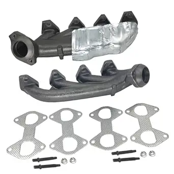 Photo 1 of 2PCs of Left & Right Side LH RH Exhaust Manifold & Gasket Kit Compatible with 2004-2014 Ford Expedition F-150 Lincoln Mark LT Navigator Replace for 674-695 7L1Z9431A 674-694 3L3Z9431CA