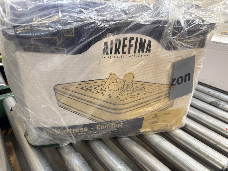 Photo 1 of Airefina Air Mattress Queen with Built in Pump, 18 Raised Comfort Blow Up Mattress with Carrying Bag, Portable Inflatable Mattress for Guest Home, Air Bed Colchones Inflables 750 Lbs Max, 80*60*18 in