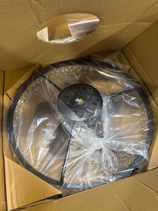 Photo 1 of 20'' Ceiling Fan with Light, Upgraded Low Profile Fan, Flush Mount Ceiling Fan, 6 Speeds, Dimmable LED, App & Remote Control, Quiet DC Motor, for Bedroom, Living Room, F098 Black