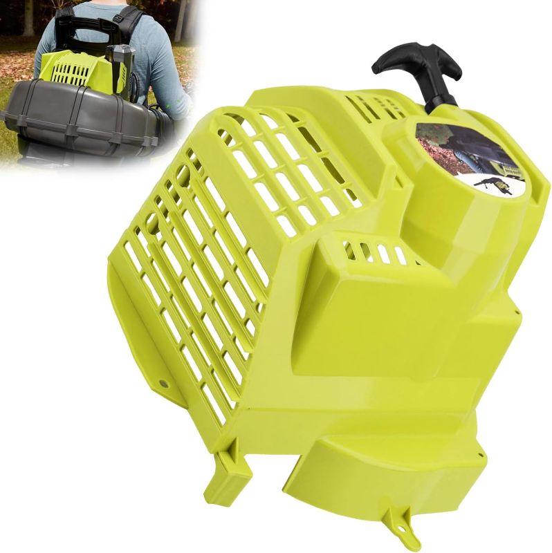 Photo 1 of 314618001 Pull Starter Compatible with Ryo-bi Backpack Blower 38cc RY38BP RY38BPVNM RY38BPEMCVNM, Green