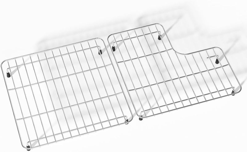 Photo 1 of 29.12" x 14.7" Sink Rack for Bottom of Sink for Kohler K-6639-ST Whitehaven and 6488 Farmhouse Sink Protectors Compatible, 304 Stainless Steel kohler Farmhouse Sink Protectors