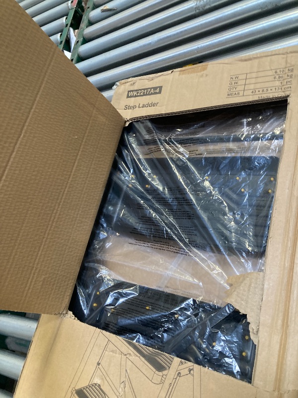 Photo 1 of 4 Step Ladder, Heavy-Duty Pass 800lb Capacity Test, Wide Anti-Slip Steps & Secure Handrail Compact, Folding Step Stool Portable Design for Home, Kitchen, Office, Pantry, Closet Use, Black