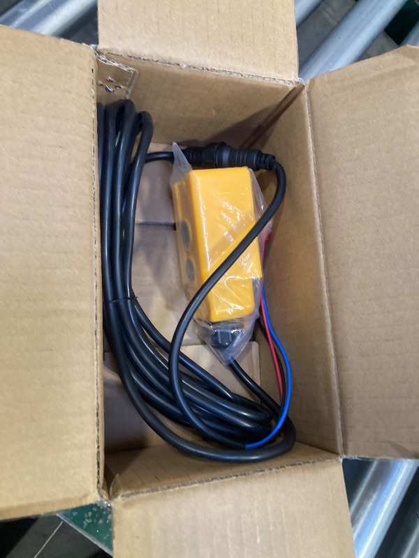 Photo 1 of 3 Wire Dump Trailer Remote Control Switch for 12V DC Single Acting Hydraulic Pump Power Supply Unit Dump Trailer Fit for Lift Unloading