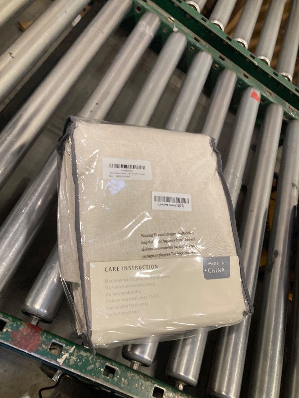 Photo 1 of 100% Blackout Shield Linen Blackout Curtains for Bedroom 84 Inches Long, Back Tab/Rod Pocket Living Room Drapes, Thermal Insulated Blackout Curtains 2 Panels Set, 50" W x 84" L, Cream