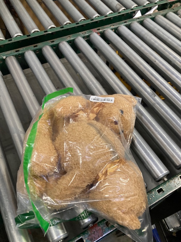 Photo 1 of 2 Pcs Bear Stuffed Animals with Voice Recorder Set, 60 Seconds Voice Sound Recorder Module 16 Inch Soft Plush Bear Cute Stuffed Bear with Zipper Sound Box Recordable Heart for Boys Girls (Light Brown)