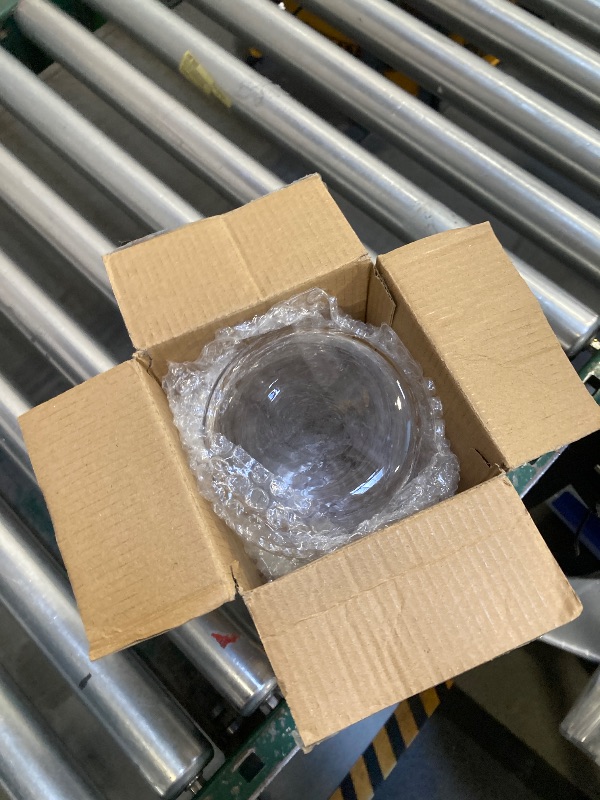 Photo 1 of 8 inch Clear Glass Flower Vases for Centerpiece Table Home Indoor Desk Decor,Ins Modern Boho Style Vase for Wedding Housewarming Gift