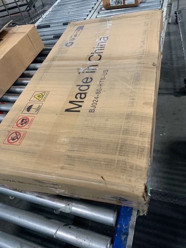 Photo 1 of ***MAJOR DAMAGE*** Muwuele Solid Wood Overbed Bedside Table with Wheels, Adjustable Medical Tilt Top Hospital Bed Table Over The Bed, Rolling Laptop Desk, Mobile Standing Desk for Hospital and Home Use (Walnut)