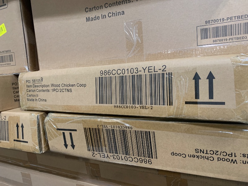 Photo 1 of ***FACTORY SEALED*** Hanover Outdoor Wooden Chicken Coop with Ramp, Large Wire Mesh Run, Waterproof Roof, Removable Tray 2.8 Ft. x 5.9 Ft. x 3.8 Ft.