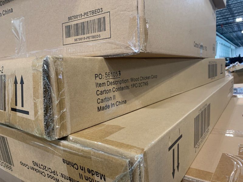 Photo 1 of ***FACTORY SEALED*** Hanover Outdoor Wooden Chicken Coop with Ramp, Large Wire Mesh Run, Waterproof Roof, Removable Tray 2.8 Ft. x 5.9 Ft. x 3.8 Ft.