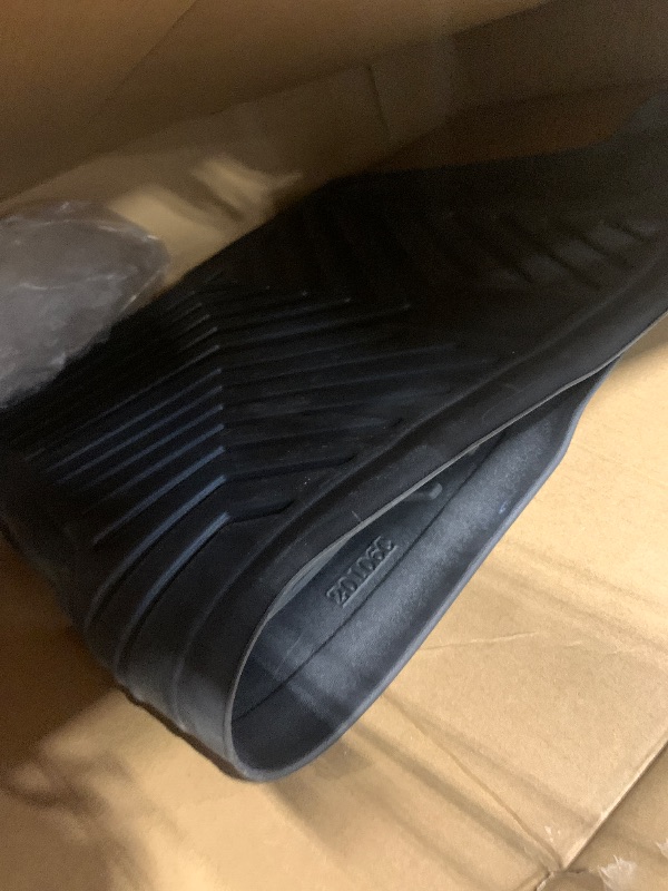 Photo 1 of ***ONLY ONE FLOOR MAT (MIDDLE ONE)*** LASFIT Floor Mats&Trunk Mat for Toyota RAV4 2019-2025(Not Fit Hybrid) All Weather TPE Custom Fit Floor Liner for Toyota RAV 4 LE/XLE/Limited/TRD/Adventure Full Set Accessories, Lifespan 5 Years+,Black