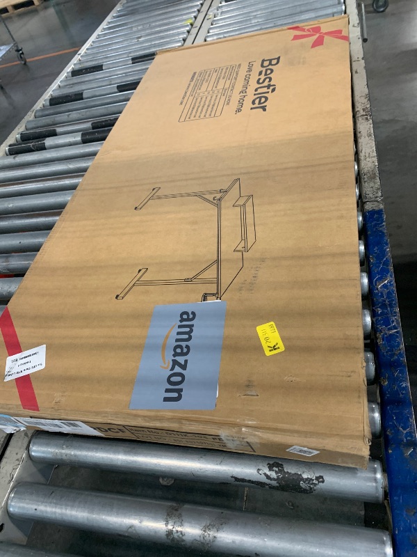 Photo 1 of ***FACTORY SEALED*** Bestier 42 inch Pink Gaming Desk with Monitor Stand, LED Computer Desk, Gamer Workstation with Cup Holder & Headset Hooks, Modern Simple Style Desk for Girls Kids