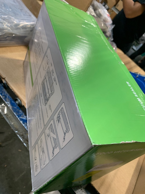 Photo 1 of ***USED AND POSSIBLE MISSING BAGS, SELLING FOR PARTS AS IS FINAL SALE***95kPa Vacuum Sealer Machine with AquaLock Technology, for Moist Seals, 2X Seal & 130W, Fully Automatic Food Sealer, Built-In Cutter, Bag Storage & Hose, Precision Sealing, 2 Bag Rolls