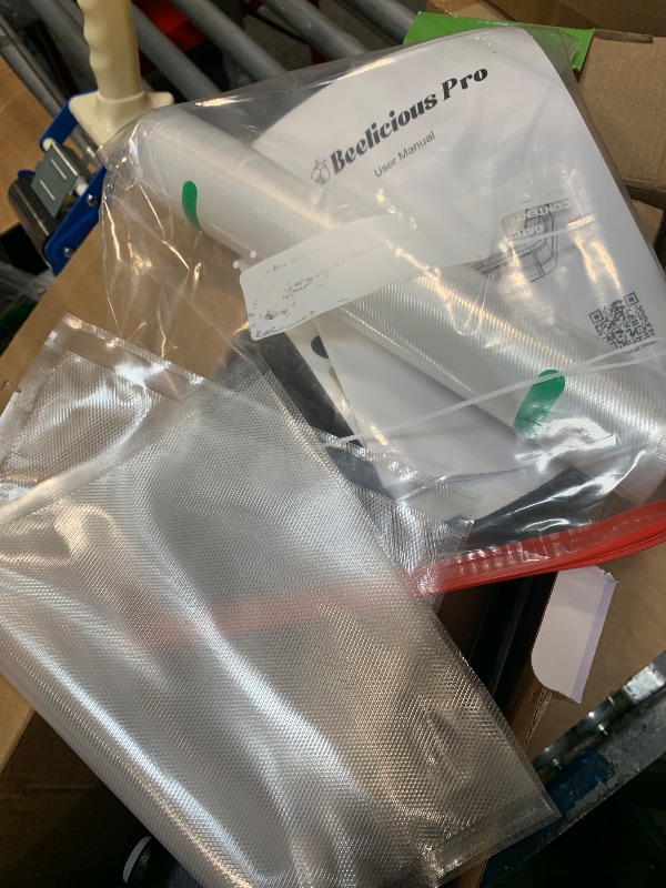 Photo 1 of ***USED AND POSSIBLE MISSING BAGS, SELLING FOR PARTS AS IS FINAL SALE***95kPa Vacuum Sealer Machine with AquaLock Technology, for Moist Seals, 2X Seal & 130W, Fully Automatic Food Sealer, Built-In Cutter, Bag Storage & Hose, Precision Sealing, 2 Bag Rolls