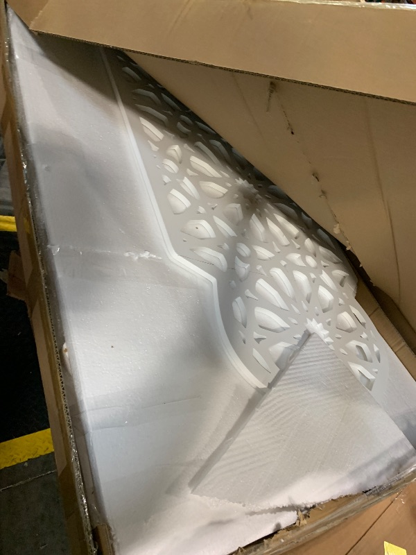 Photo 1 of *** SCRATCH **** Sintuff 2 Pack Large Wooden Ramadan Decor Islamic Eid Mubarak 3ft Crescent Moon & 4ft Mosque Dome White Floor Decor for Room Entrances Ramadan Kareem Gift Party Home Decoration, Lights Not Included