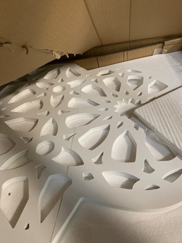 Photo 1 of *** SCRATCH **** Sintuff 2 Pack Large Wooden Ramadan Decor Islamic Eid Mubarak 3ft Crescent Moon & 4ft Mosque Dome White Floor Decor for Room Entrances Ramadan Kareem Gift Party Home Decoration, Lights Not Included