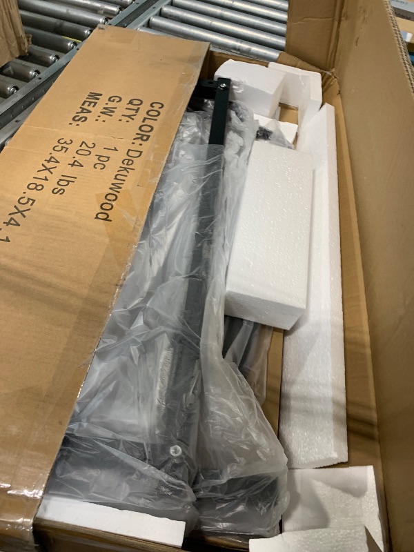 Photo 1 of *MISSING PARTS - See Clerk Notes*
Furist Overbed Table with Wheels, Adjustable Height and Length Over Bed Desk, Hospital Heavy Duty Metal Leg Laptop Stand for Adults