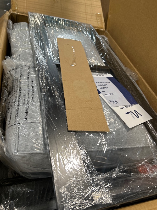View 2 of *** PARTIAL SET COUCH ONLY *** ***FINAL SALE/NO RETURN *** 4/11/26 UPDATED JT
Solaste Aluminum Outdoor Patio Furniture Set with 43" Fire Pit Table, 7 Seats Patio Sectional Sofa with 5" Thick Cushion, Outdoor Patio Set for Porch, Backyard, Deck, Yard, Lig