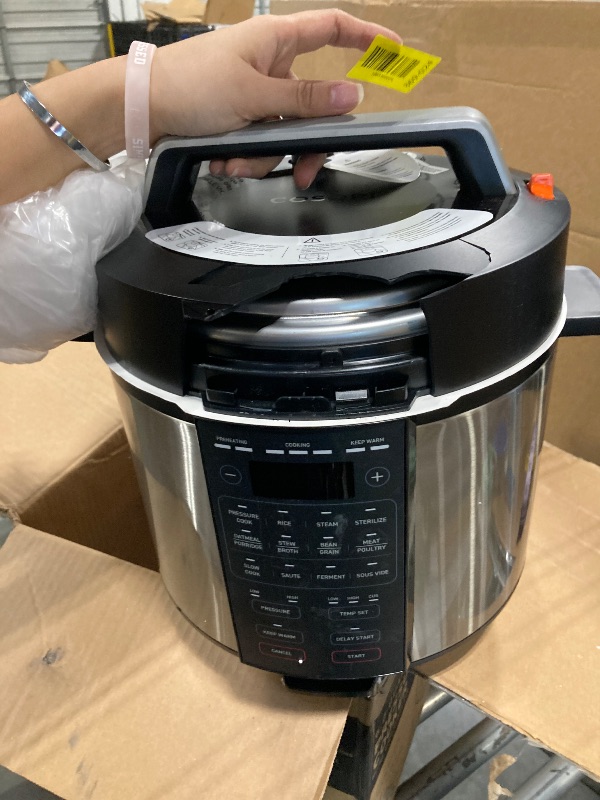 Photo 1 of ****IT'S BROKEN*** COSORI Pressure Cooker 6QT, Stainless Steel, 9-in-1 Multi Cooker, 12 Safety Features, Ceramic Inner Pot, Rice, Slow Cook, Sous Vide, Saute, 1100W