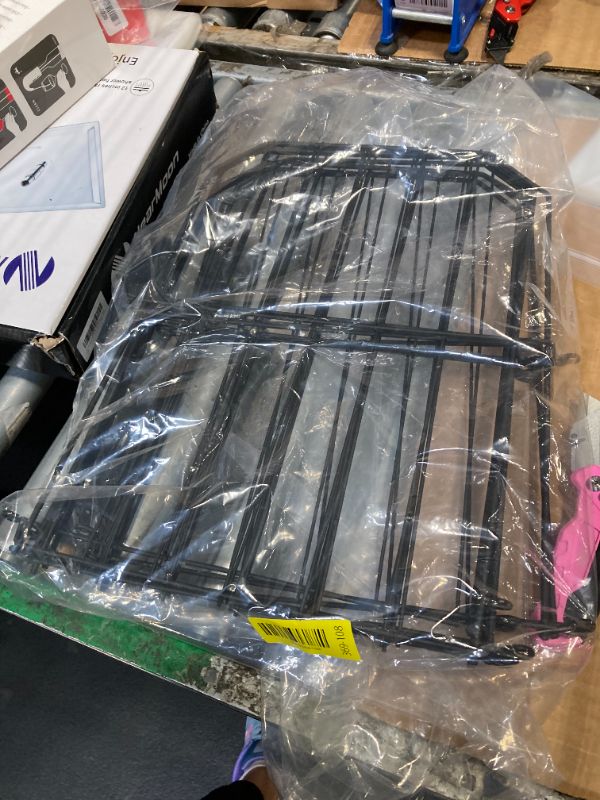 Photo 1 of ***MISSING 2 PIECE*** Goovilla Garden Fence, Total 10ft(L) x 24in(H) Garden Fencing Animal Barrier, 10 Pcs Rustproof Metal Wire No Dig Fence Panels, Black Decorative Garden Fences and Borders for Dogs, Flower Bed, Patio