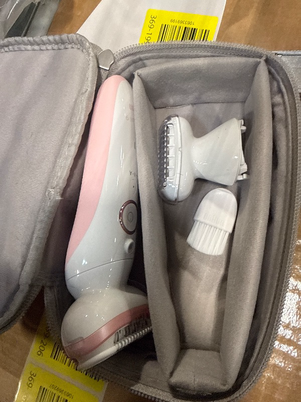 Photo 1 of ***Charger missing*** Braun Epilator Silk-épil 9, Hair Removal Device, Women Shaver & Trimmer, Pivoting Head, Wet and Dry Epilator, Includes Shaver Head and Trimmer Comb, SES9-030