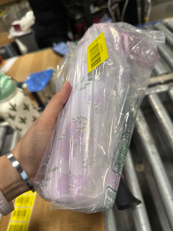 Photo 1 of ****CAP DOES NOT LOCK****Ello Pop & Fill 32oz Stainless Steel Water Bottle with QuickFill Technology, Double Walled and Vacuum Insulated Metal, Leak Proof Locking Lid, Straw and Chug, Reusable, BPA Free, Blossom Bliss