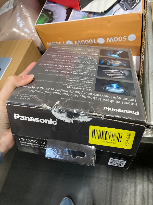 Photo 1 of ***It looks used.*** Panasonic Electric Razor for Men, Electric Shaver for Men, ARC5 with Premium Automatic Cleaning and Charging Station, Wet Dry Shaver, Cordless Razor, with Pop-Up Trimmer ES-LV97-K, Black