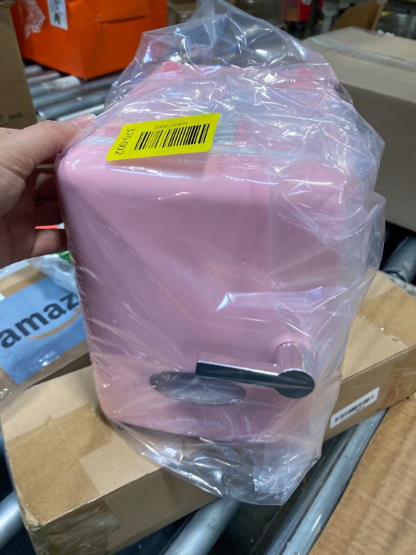 Photo 1 of ****DIRTY*** 04/05/2026 Reemix Mini Fridge, 4L/6 Cans Retro Portable Cooler For 120V Home & 12V DC Car Use, Skincare Fridge for Bedroom, Car, Office, Dorm (Pink)