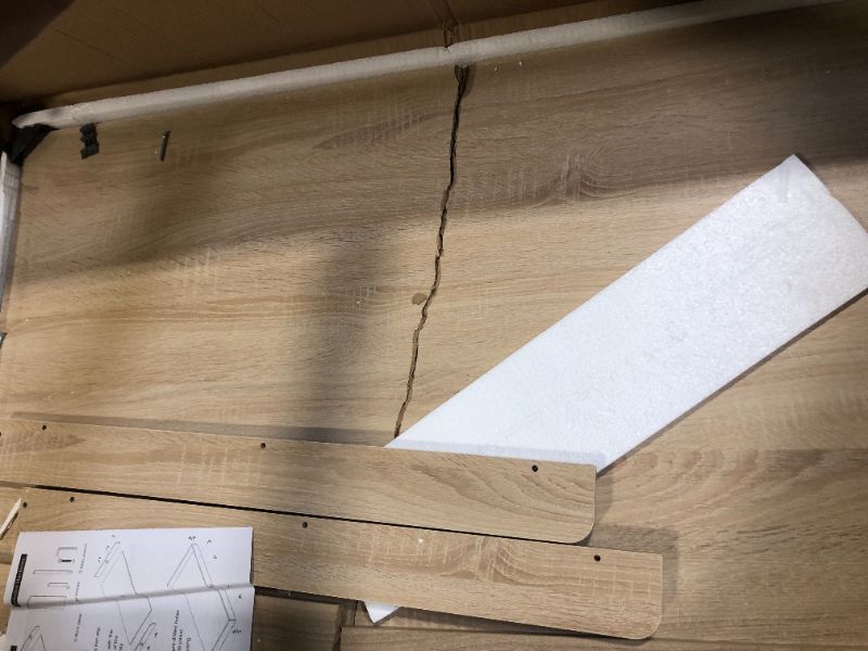 Photo 1 of ***FINAL SALE/NO RETURN, SOLD AS PARTS*** GKLOHDD Washer Dryer Countertop: 27.5" x 54" Laundry Topper for Washer and Dryer - Non-Slip Washer and Dryer Countertop with Safety Edge - Laundry Room Organization (Wood)