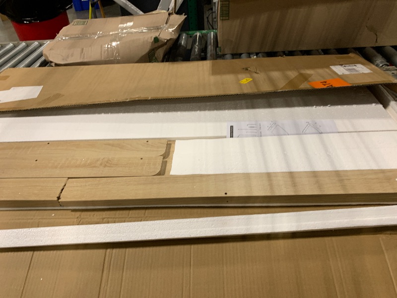 Photo 1 of ***FINAL SALE/NO RETURN, SOLD AS PARTS*** GKLOHDD Washer Dryer Countertop: 27.5" x 54" Laundry Topper for Washer and Dryer - Non-Slip Washer and Dryer Countertop with Safety Edge - Laundry Room Organization (Wood)