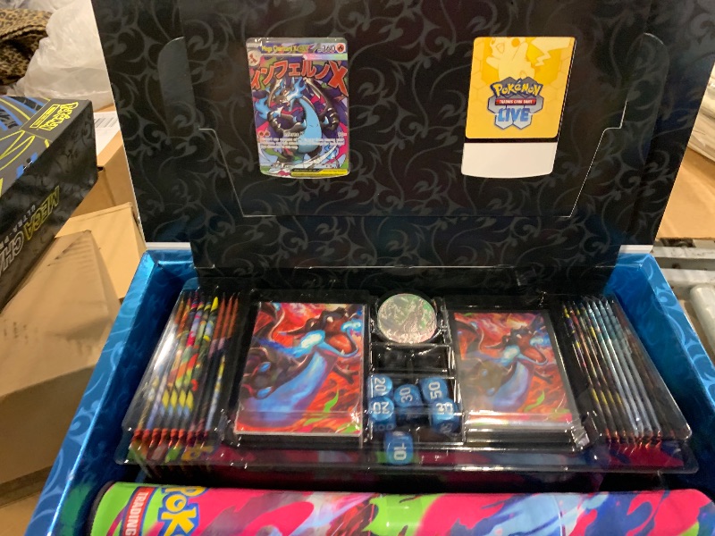 Photo 1 of **CARDS HAVE BEEN OPENED**AS IS, FINAL SALE Pokémon TCG: Mega Charizard X ex Ultra-Premium Collection