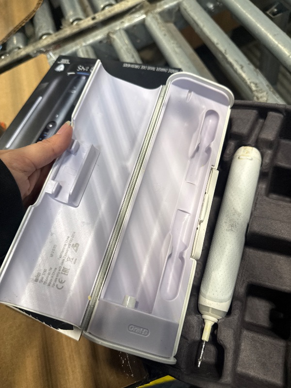 Photo 1 of ***VERY USED// MISSING PARTS*** Oral-B iO Series 9 Limited Rechargeable Black Electric Toothbrush with (2) Ultimate Clean and (1) Gentle Care Replacement Brush Heads, Black, Travel Case and Charger