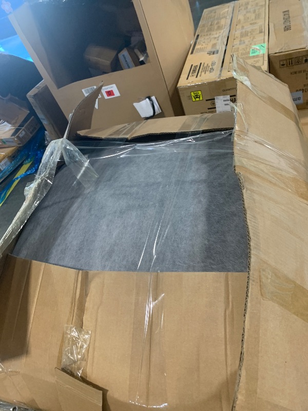 Photo 1 of *** PARTIAL SET MISSING BOX 3 OF 3 ****  67" Chaise Lounge Sofa, Faux Fur Sleeper Chaise with Armrests and Throw Pillows, Couch for Living Room or Apartment, BLACK 
