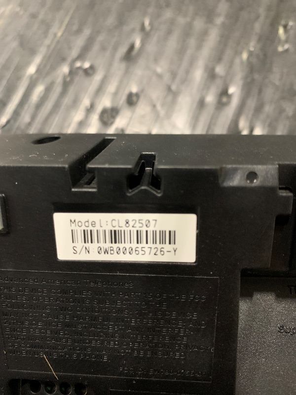 View 4 of ***MISSING PARTS*** AT&T CL82407 DECT 6.0 4-Handset Cordless Phone with Smart Call Blocker, Answering Machine, Caller ID Announce, Long Range, Expandable, Silver/Black
