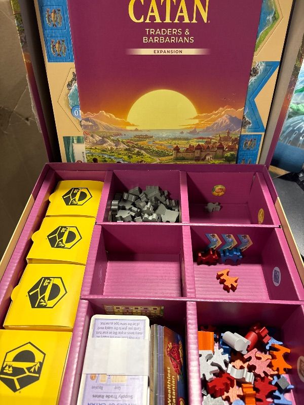 Photo 1 of **MISSING PARTS**
CATAN Traders & Barbarians Board Game Expansion (6th Edition) Explore New Adventures, Strategy Game for Kids & Adults, Ages 12+, 3-4 Players, 90 Minute Playtime, Made by Catan Studio