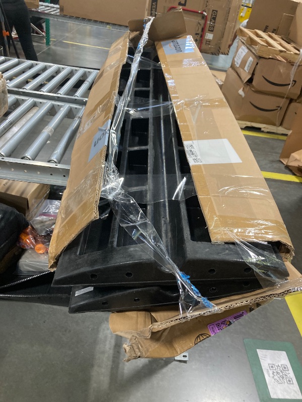 Photo 1 of ** SIMILAR **BESEA Rubber Speed Bumps for Driveway, 2 Pack 36" Speed Bump 2" High Heavy Duty Speed Humps for Road & Parking Lot, Portable Speed Bump with Reflectors, Bolts & Cable Channel (2PACK 72 in)