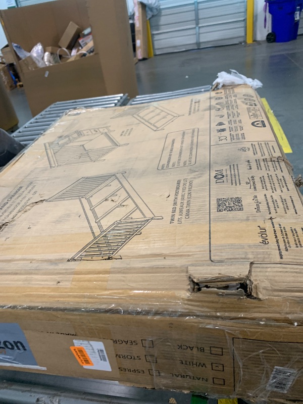 Photo 1 of **SOLD FOR PARTS* * Dream On Me Jayden 4?in?1 Mini Convertible Baby Crib & Changer with Storage in White, Pinewood, GreenGuard Gold & BSA, 1” Mattress Pad, 3 Mattress Heights, Converts to Mini Day & Twin-Size Bed