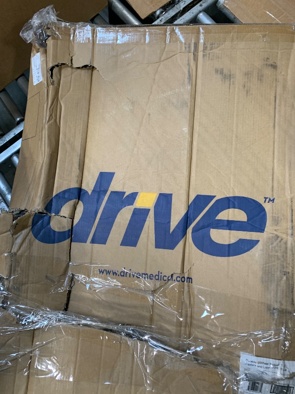 Photo 1 of ***DIRTY*** Drive Medical Rollator Walker with Seat - Stable Mobility Support - Height Adjustable - Durable Steel Frame Construction - Smooth 7.5" Wheels - Foldable - 350 Lb Limit - Blue