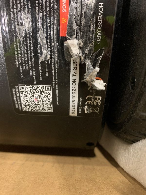 Photo 1 of ***MISSING CHARGING CABLE, SELLING FOR PARTS, AS IS FINAL SALE****Gyroor Self Balancing Scooter New G13 All Terrain Balancing Scooter with LED Lights, Self Balancing Off Road with Bluetooth for Kids ages 6-12 and Adults-Black***MISSING CHARGING CABLE, SEL