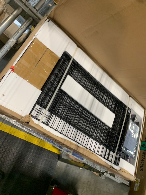 Photo 1 of ***Partial Set*** ***Only Box 2 Of 2*** YITAHOME Queen Size Bed Frame with 4 Drawers and RGB LED Lights, Velvet Upholstered Platform Bed with Charging Station and Storage Headboard, No Box Spring Needed, Easy Assembly, Black