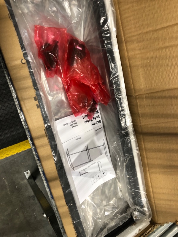 Photo 1 of *UNTESTED*
SONGXIN 70.9" Console Table,Modern Extra Narrow Long Sofa Table Behind Couch,Skinny Entry Table with Black Metal Frame for Living Room, Hallway,Classic Black