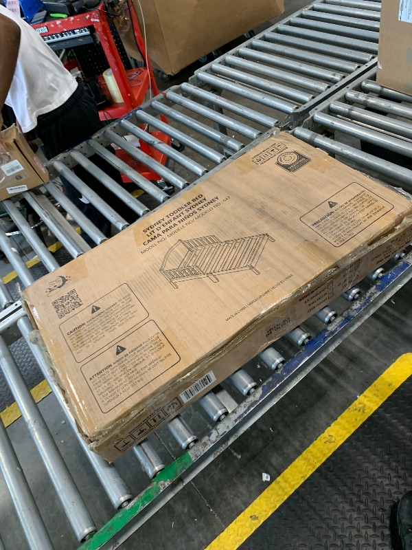 Photo 1 of ***Loose Hardware In Box*** Dream On Me Sydney Toddler Bed in Black, Greenguard Gold Certified, BSA Certified, Low To Floor Design, Non-Toxic Finish, Safety Rails, Made Of Pinewood