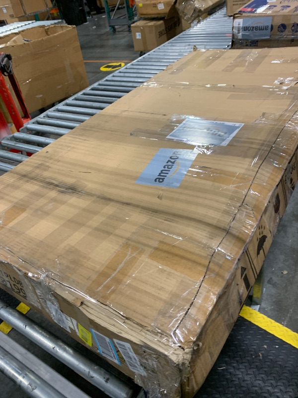 Photo 1 of ***DAMAGED PANEL*** YITAHOME 120 Gallon Outdoor Storage Deck Box, Large Resin Patio Storage for Outdoor Pillows, Garden Tools and Pool Supplies, Waterproof, Lockable, (Dark Grey)
