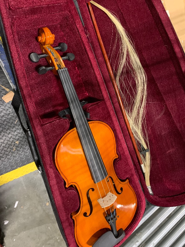 Photo 1 of ***DAMAGED BOW*****Ktaxon 3/4 Violin for Beginners, Fiddle for Students and Enthusiasts, Acoustic Violin Kit with Case, Bow, Rosin & Manual