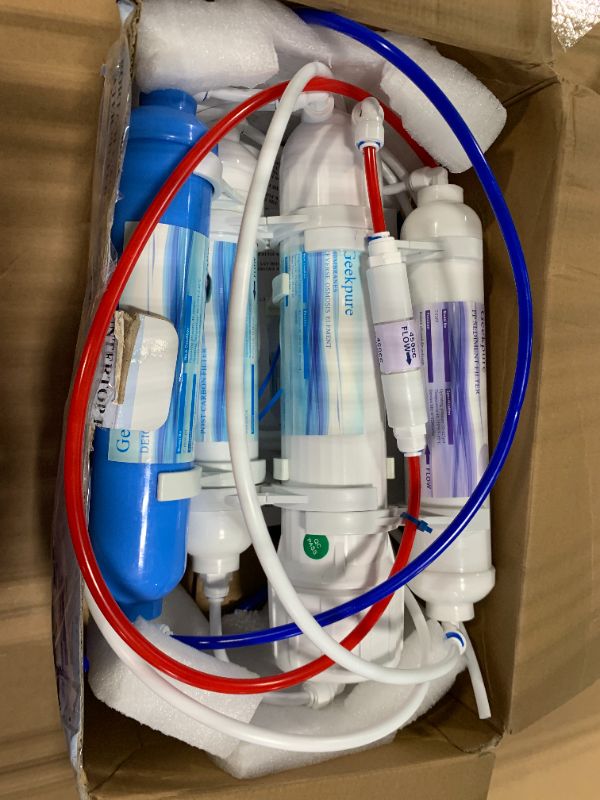 Photo 1 of *** USED *** Geekpure 4 Stage Portable Aquarium Reverse Osmosis RO Drinking Water Filtration System 100 GPD - with DI Filter TDS Close to 0 ppm